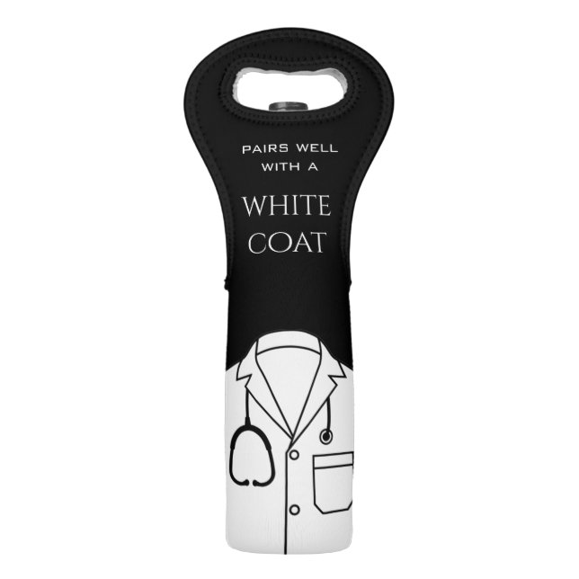 Pairs Well With White Coat Ceremony Wine Tote (Front)