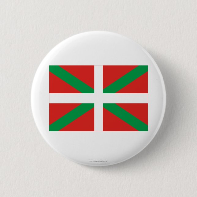 País Vasco (Euskadi) flag Button (Front)