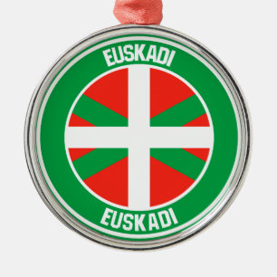 País Vasco Round Emblem Metal Ornament