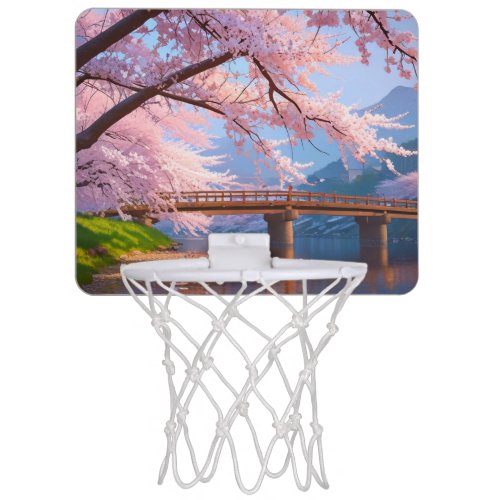 paisajes de Cerezo  Mini Basketball Hoop