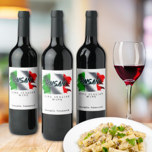 Paisan Fine Italian Wine Label