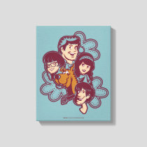 Paisely Flower Scooby-Doo and the Gang Canvas Print