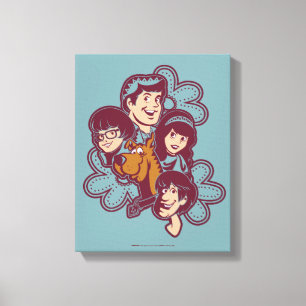 Paisely Flower Scooby-Doo and the Gang Canvas Print