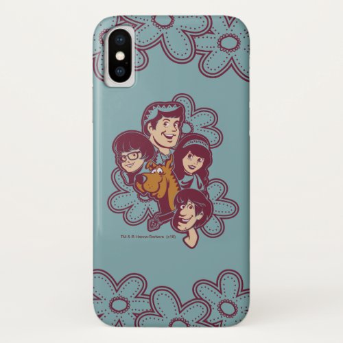 Paisely Flower Scooby_Doo and the Gang iPhone X Case