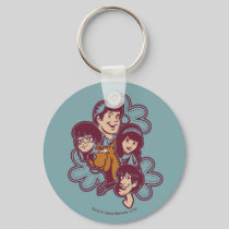 Paisely Flower Scooby-Doo and the Gang Keychain