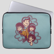 Paisely Flower Scooby-Doo and the Gang Laptop Sleeve