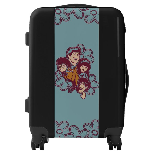 Paisely Flower Scooby-Doo and the Gang Luggage (Front)