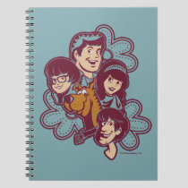 Paisely Flower Scooby-Doo and the Gang Notebook
