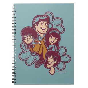 Paisely Flower Scooby-Doo and the Gang Notebook