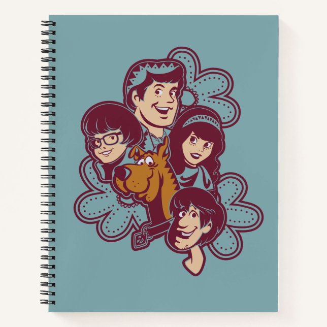 Paisely Flower Scooby-Doo and the Gang Notebook (Front)
