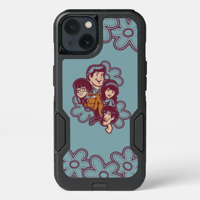 Paisely Flower Scooby-Doo and the Gang Otterbox iPhone Case (Back)