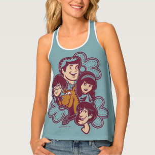 Paisely Flower Scooby-Doo and the Gang Tank Top