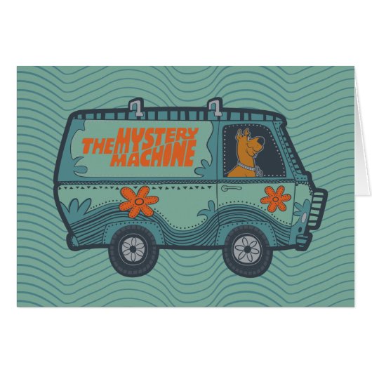 Paisely Scooby-Doo Driving Mystery Machine (Front Horizontal)