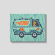 Paisely Scooby-Doo Driving Mystery Machine Canvas Print