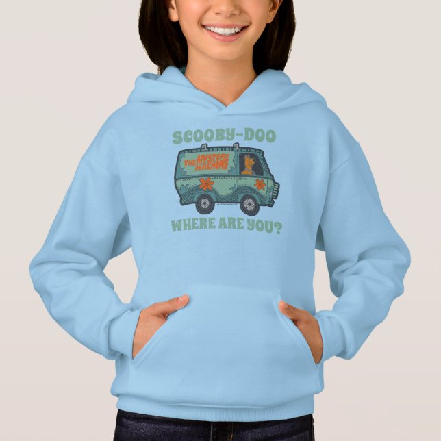Paisely Scooby-Doo Driving Mystery Machine Hoodie (Front)