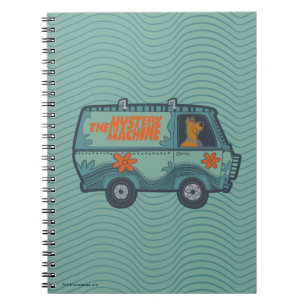 Paisely Scooby-Doo Driving Mystery Machine Notebook