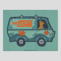 Paisely Scooby-Doo Driving Mystery Machine Poster