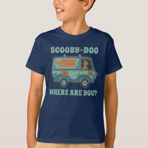 Paisely Scooby_Doo Driving Mystery Machine T_Shirt