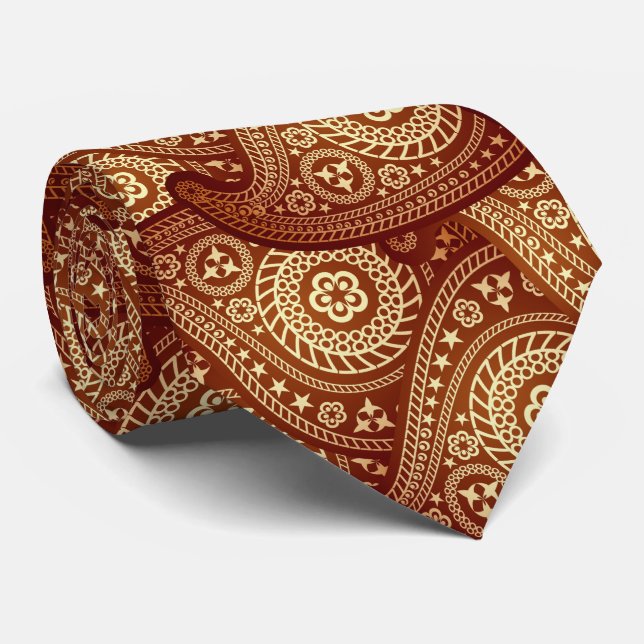 Paisley 1 Tie (Rolled)