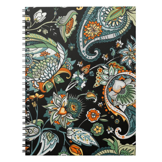 Paisley. A seamless pattern based on the tradition Notebook (Front)