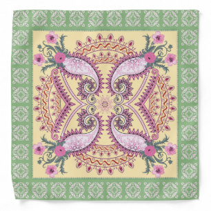 Paisley and Flowers Bandana