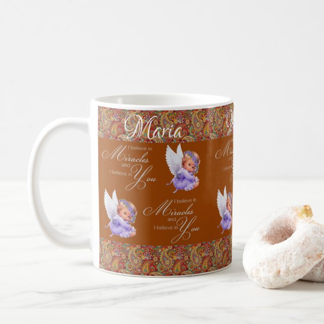 Paisley Angel Mug (With Donut)