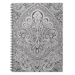 Paisley Art Spiral Notebook
