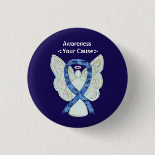 Paisley Awareness Ribbon Angel Customized Art Pins