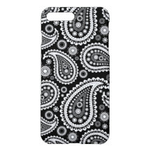 Paisley B&W iPhone X/8/7 Plus Case