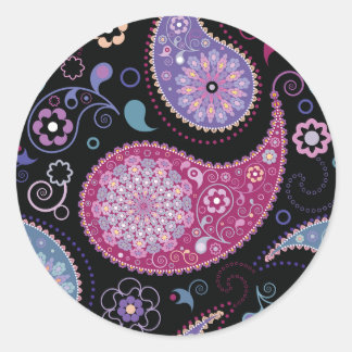Paisley Background Stickers