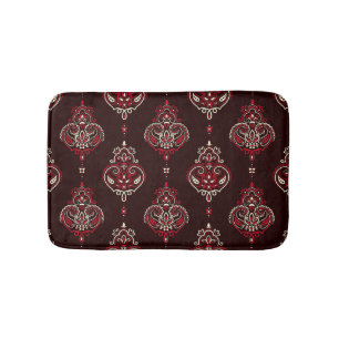 Paisley Bandana: Boho Vintage Print. Bath Mat