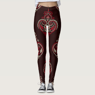 Paisley Bandana: Boho Vintage Print. Leggings