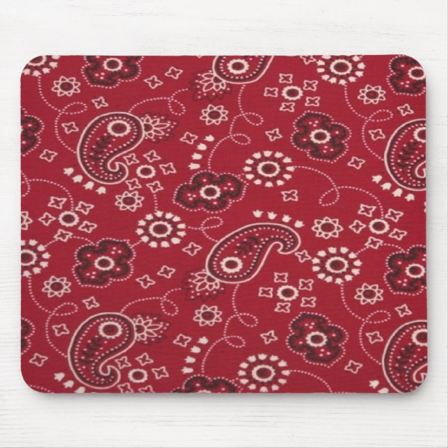 Paisley Bandana Design Mouse pad (Front)