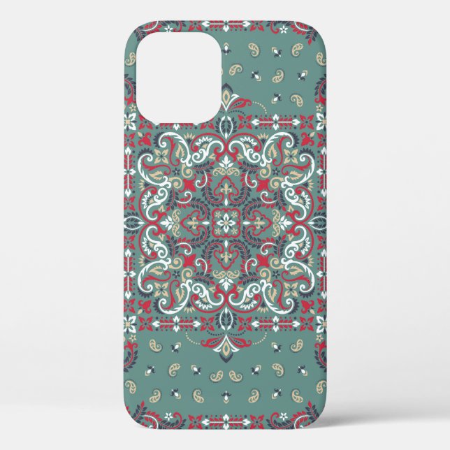 Paisley Bandana Print: Silk Neck Scarf Case-Mate iPhone Case (Back)