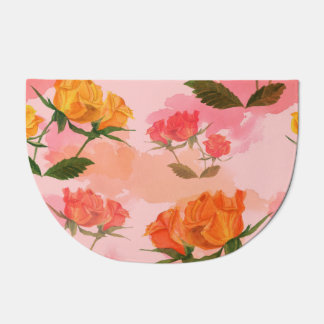 Paisley bandana print, silk scarf design. doormat