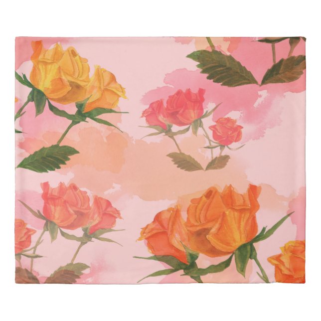Paisley bandana print, silk scarf design. duvet cover (Front)
