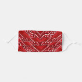 Paisley Bandana Red Hanky Adult Cloth Face Mask (Front, Folded)