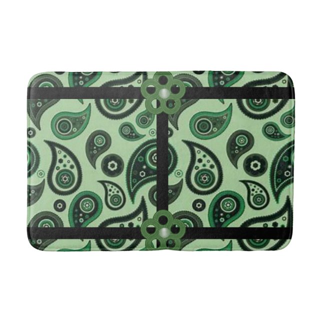paisley bathroom bathmat (Front)