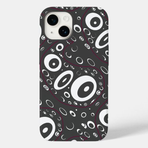 Paisley black eyeballs Case_Mate iPhone 14 case