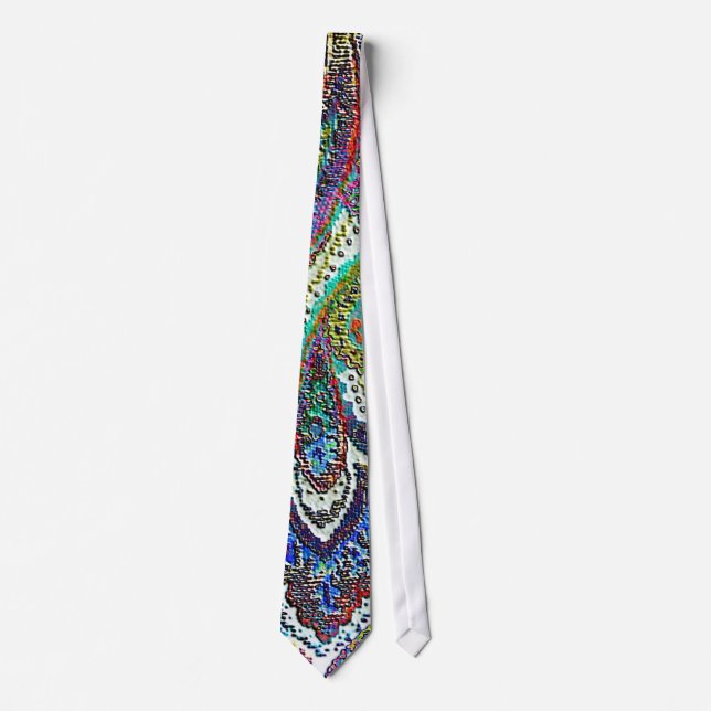 Paisley Blue 3 Neck Tie (Front)