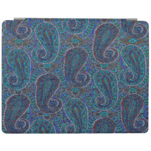 Paisley Blue Indian Boho Classic Vintage iPad Smart Cover