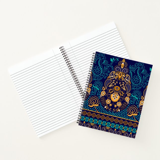 Paisley Blue Notebook (Inside)