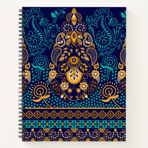 Paisley Blue Notebook
