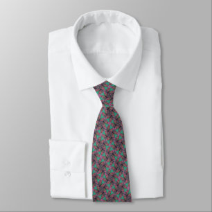 Paisley Boomerang Fractal Tie