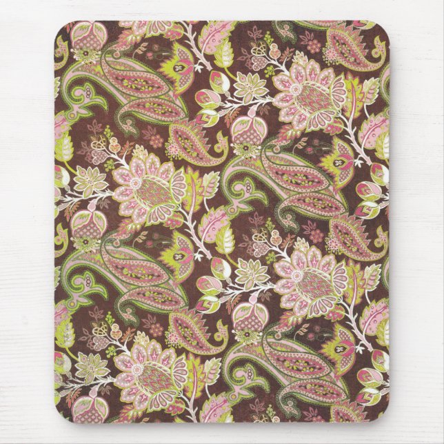 paisley brown mouse pad (Front)