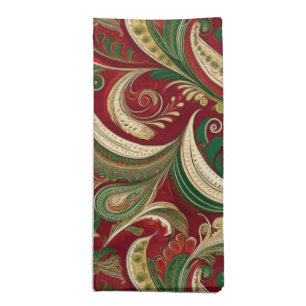 Paisley Burgundy Cloth Napkin