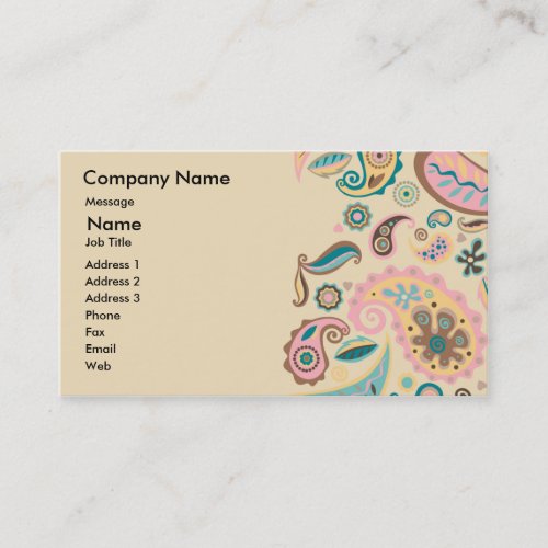 Paisley Business Card