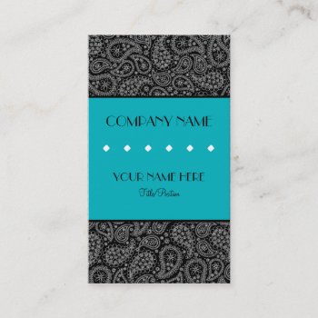 Paisley Business Card by cami7669 at Zazzle
