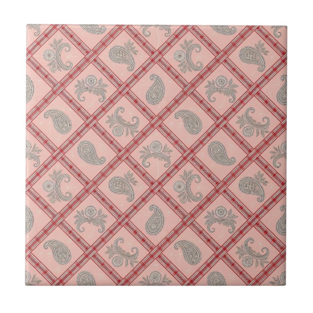 Paisley Ceramic Tile (Front)