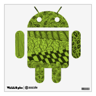 Paisley Character for Android™ Robot Wall Sticker